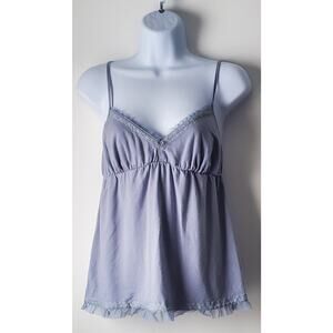 Victoria Secret Womens Purple Babydoll Tank Top Size Medium Feminine Y2K Lounge